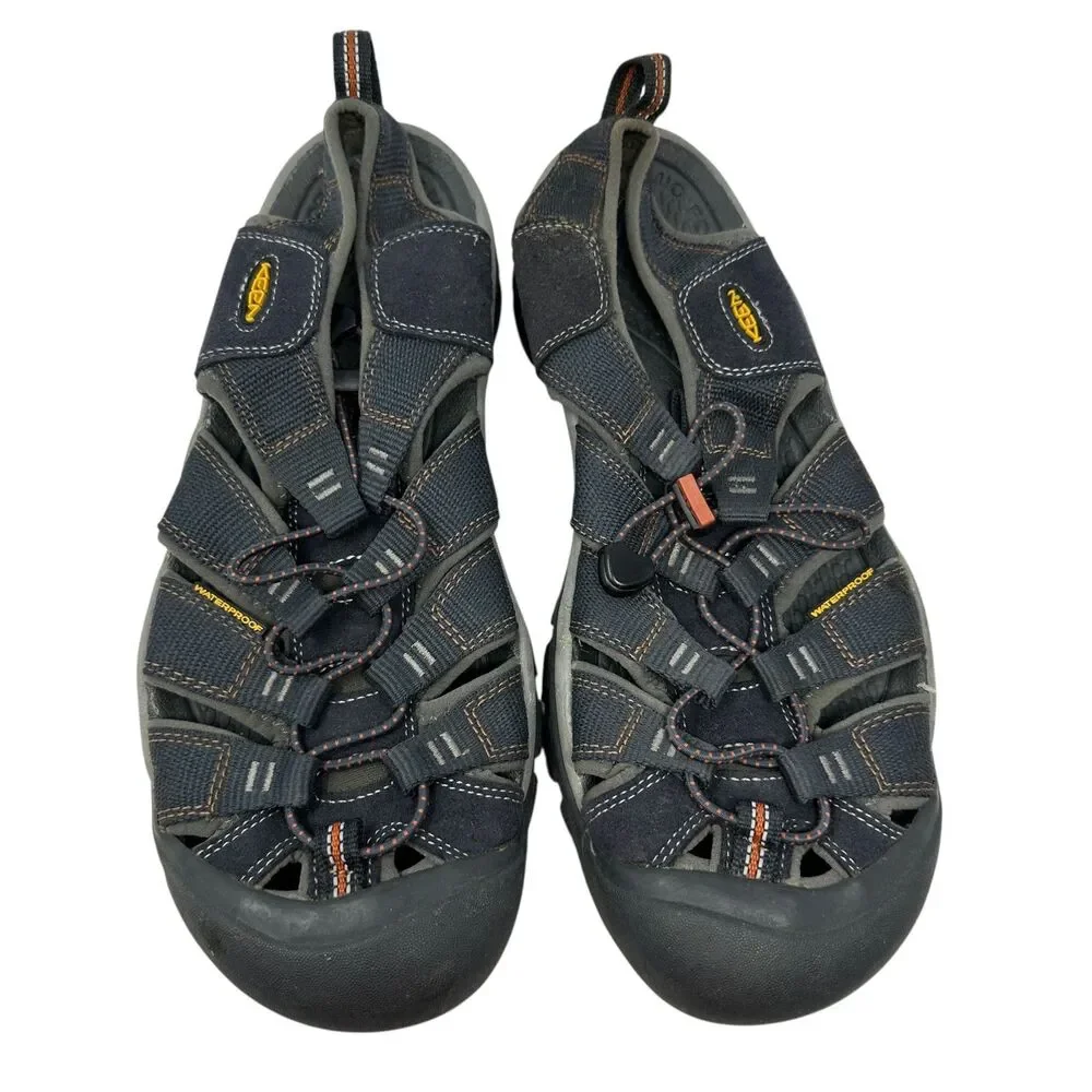 KEEN Men’s Newport Grey & Orange Closed-Toe Water Hiking Shoes‎ – Size 11